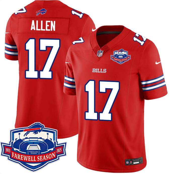 Buffalo Bills 2025 All-Stitched Jersey – Farewell to Highmark Stadium Edition