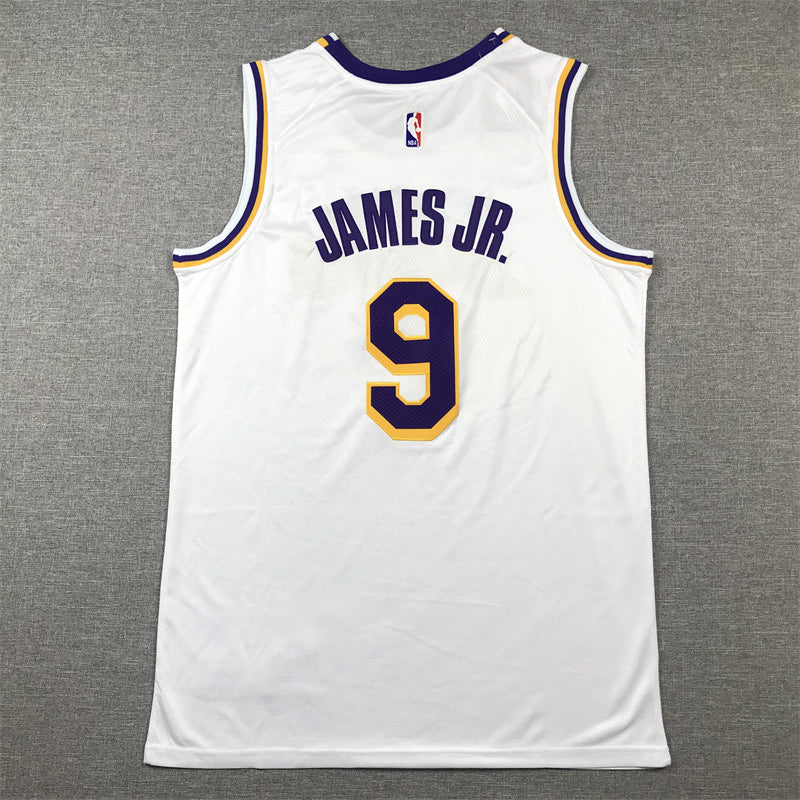 Bronny James Jr. #9 Los Angeles Lakers Nike Association Edition Jersey – White