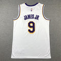 Bronny James Jr. #9 Los Angeles Lakers Association Edition Jersey – White