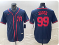 New York Yankees #99 Aaron Judge Nike Men's Baseball Jersey – Navy Blue & Red Alternate Edition