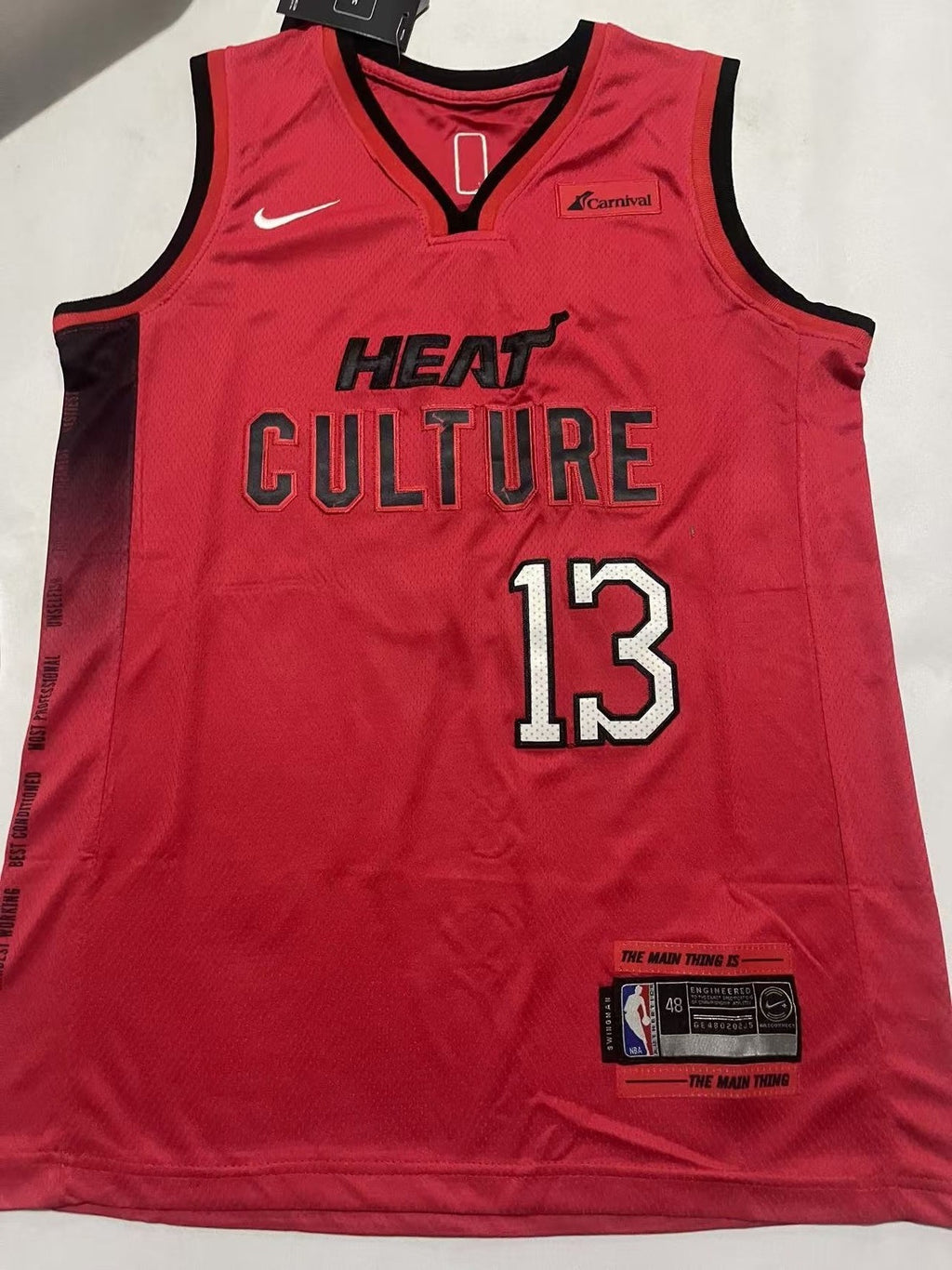 Bam Adebayo #13 Miami Heat City Edition "Heat Culture" Swingman Jersey – Red