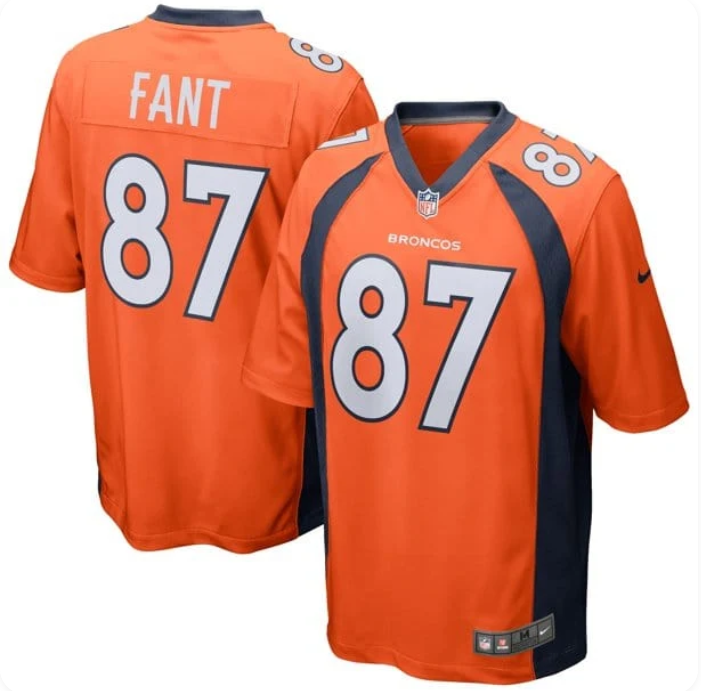 Noah Fant #87 Denver Broncos Nike Game Jersey – Orange
