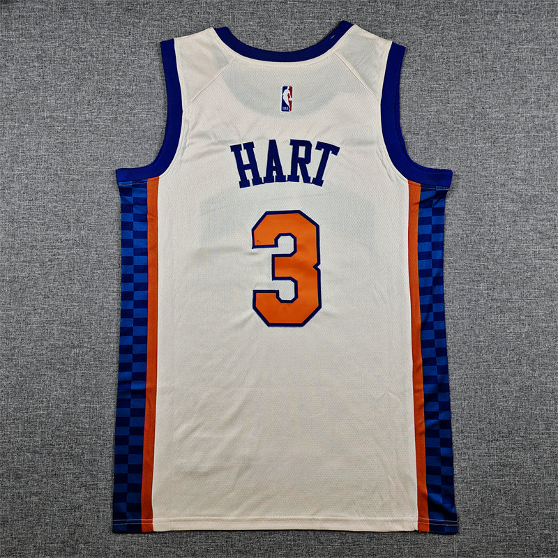Josh Hart #3 New York Knicks Nike City Edition Swingman Jersey – White
