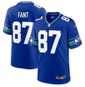 Noah Fant #87 Seattle Seahawks Nike Game Jersey – Royal Blue Throwback