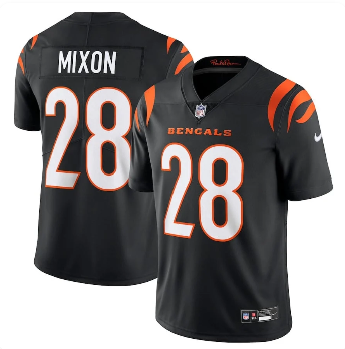 Joe Mixon #28 Cincinnati Bengals Nike Vapor Untouchable Limited Jersey - Black