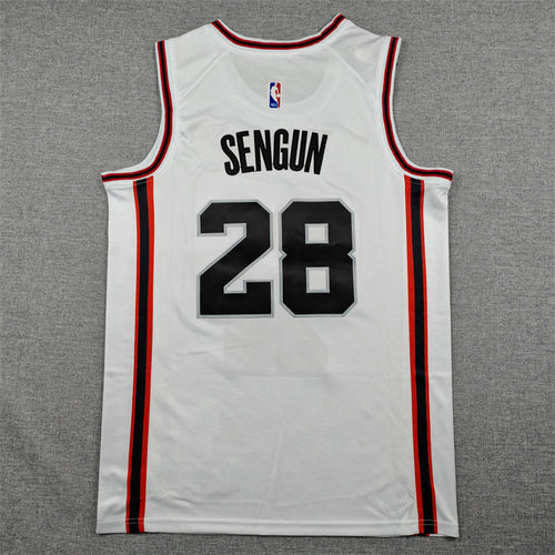 Alperen Sengun #28 Houston Rockets City Edition Swingman Jersey – White (H-COWN)
