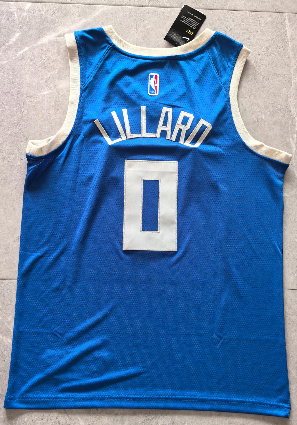 Damian Lillard #0 Milwaukee Bucks Nike City Edition Swingman Jersey – Royal Blue