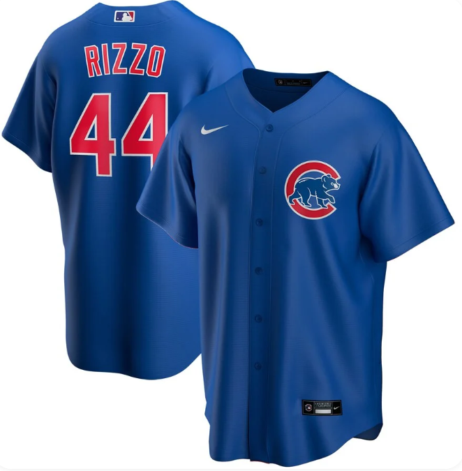 Men's Chicago Cubs Anthony Rizzo #44 Nike Blue Alternate Replica Jersey