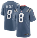 New England Patriots Stefon Diggs 2025 Rivalries Collection Game Jersey – Storm Blue