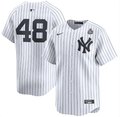 Men's New York Yankees Anthony Rizzo #48 2024 World Series Home Limited Jersey – White