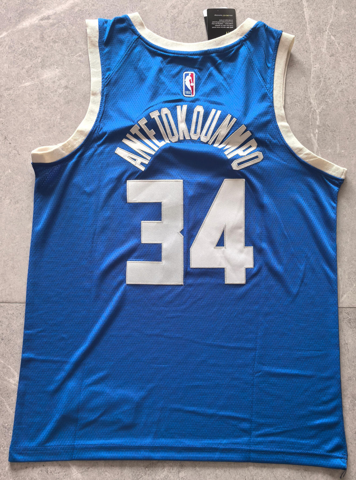 Giannis Antetokounmpo #34 Milwaukee Bucks Nike City Edition Swingman Jersey – Royal Blue