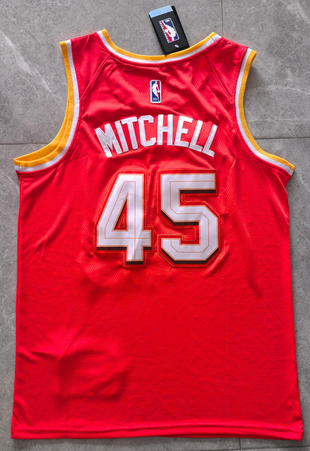 Donovan Mitchell #45 Cleveland Cavaliers City Edition "The Land" Swingman Jersey – Red