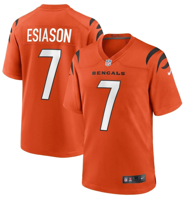 Boomer Esiason #7 Cincinnati Bengals Nike Retired Player Alternate Game Jersey – Orange