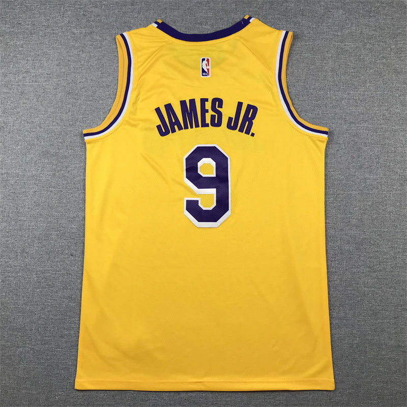 Bronny James Jr. #9 Los Angeles Lakers Icon Edition Jersey – Gold