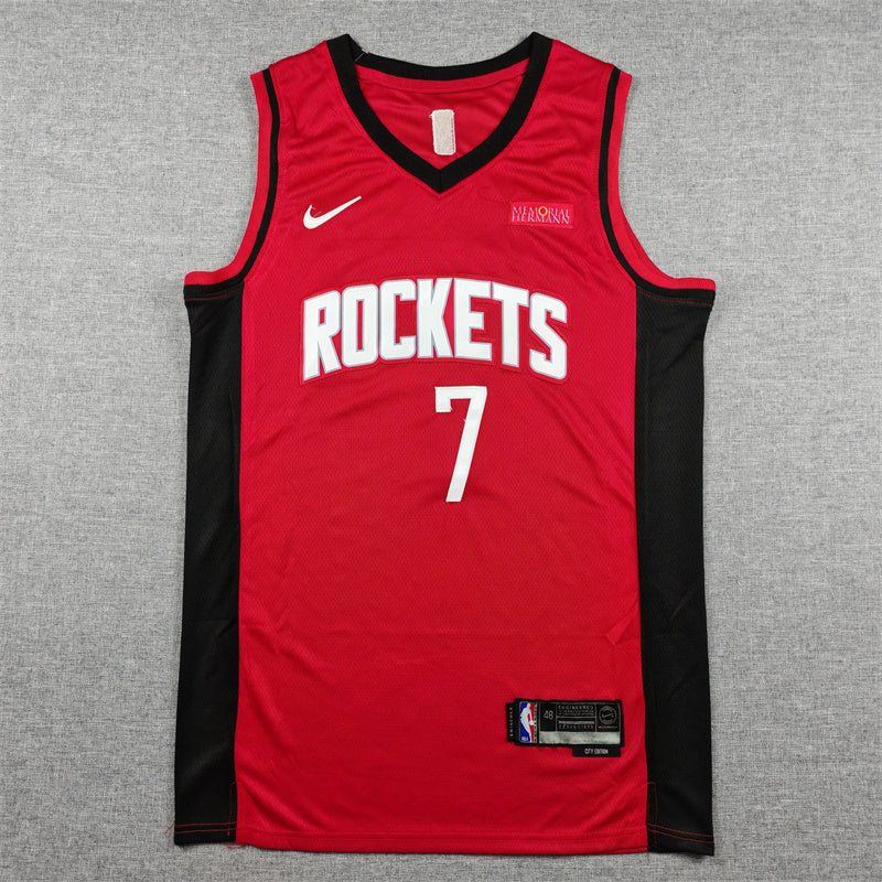 Kevin Durant #7 Houston Rockets Icon Edition Swingman Jersey – Red