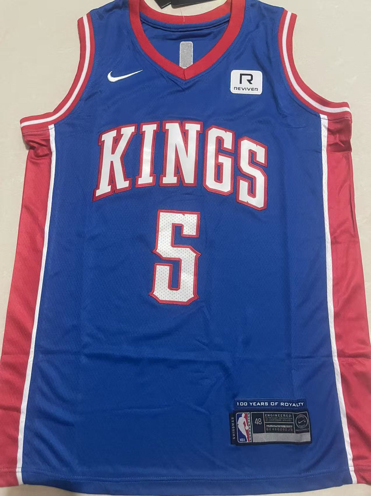 De'Aaron Fox #5 Sacramento Kings Classic Edition Swingman Jersey – Blue