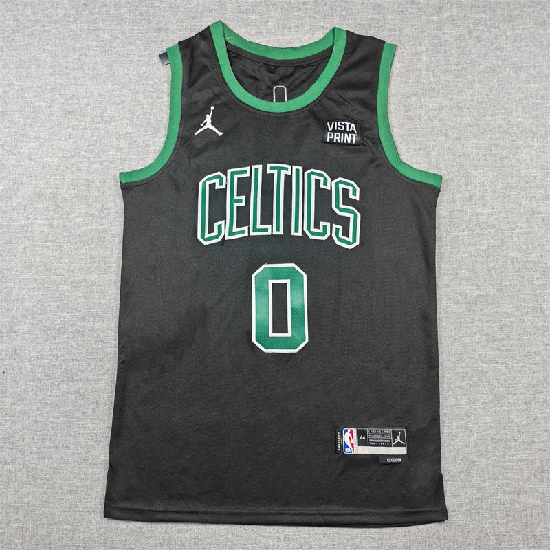 Jayson Tatum #0 Boston Celtics City Edition Jordan Brand Swingman Jersey – Black