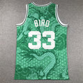 Larry Bird #33 Boston Celtics 1985-86 Mitchell & Ness Hardwood Classics Year of the Dragon Swingman Jersey – Green