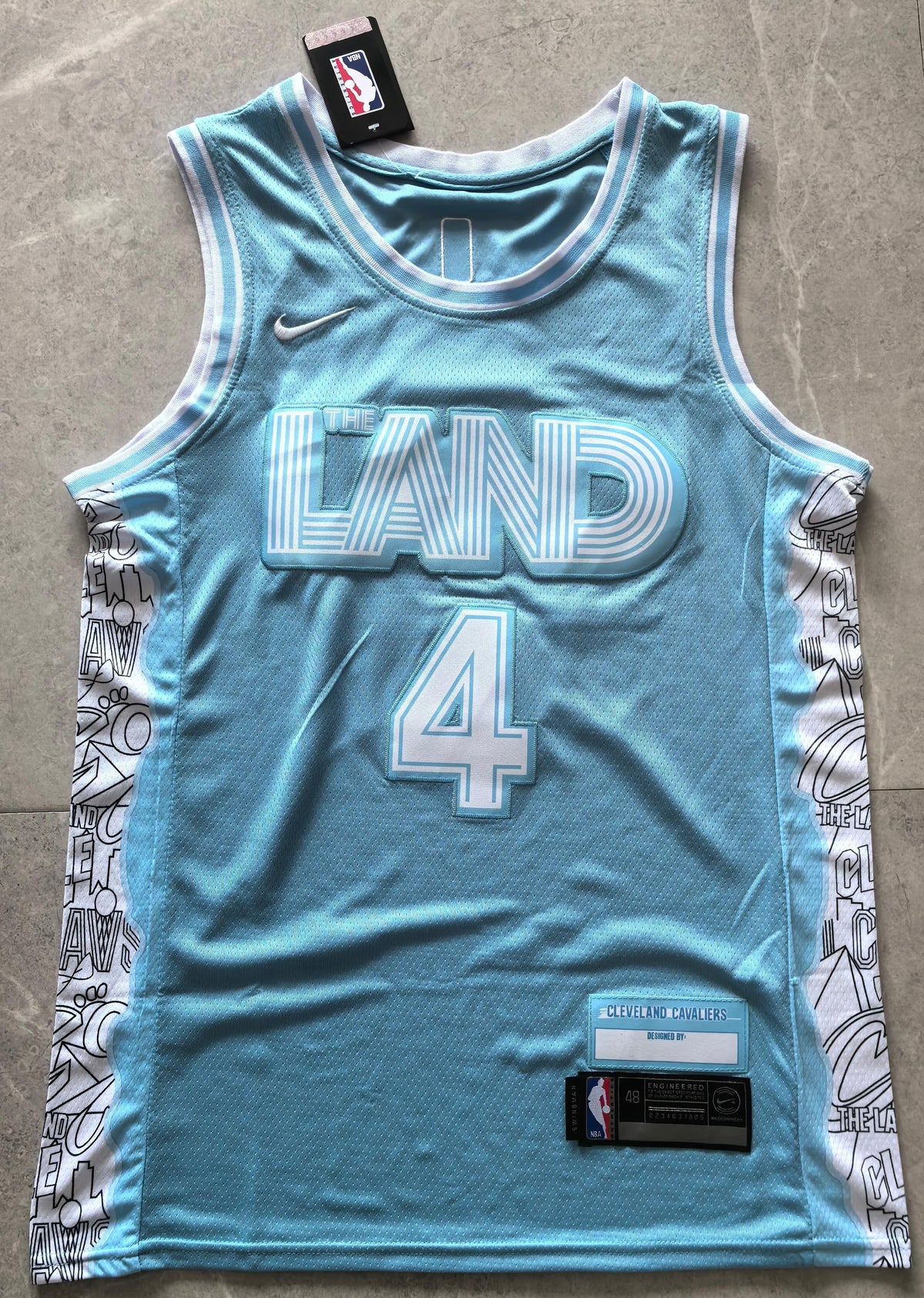 Evan Mobley #4 Cleveland Cavaliers Nike City Edition Swingman Jersey – The Land Powder Blue