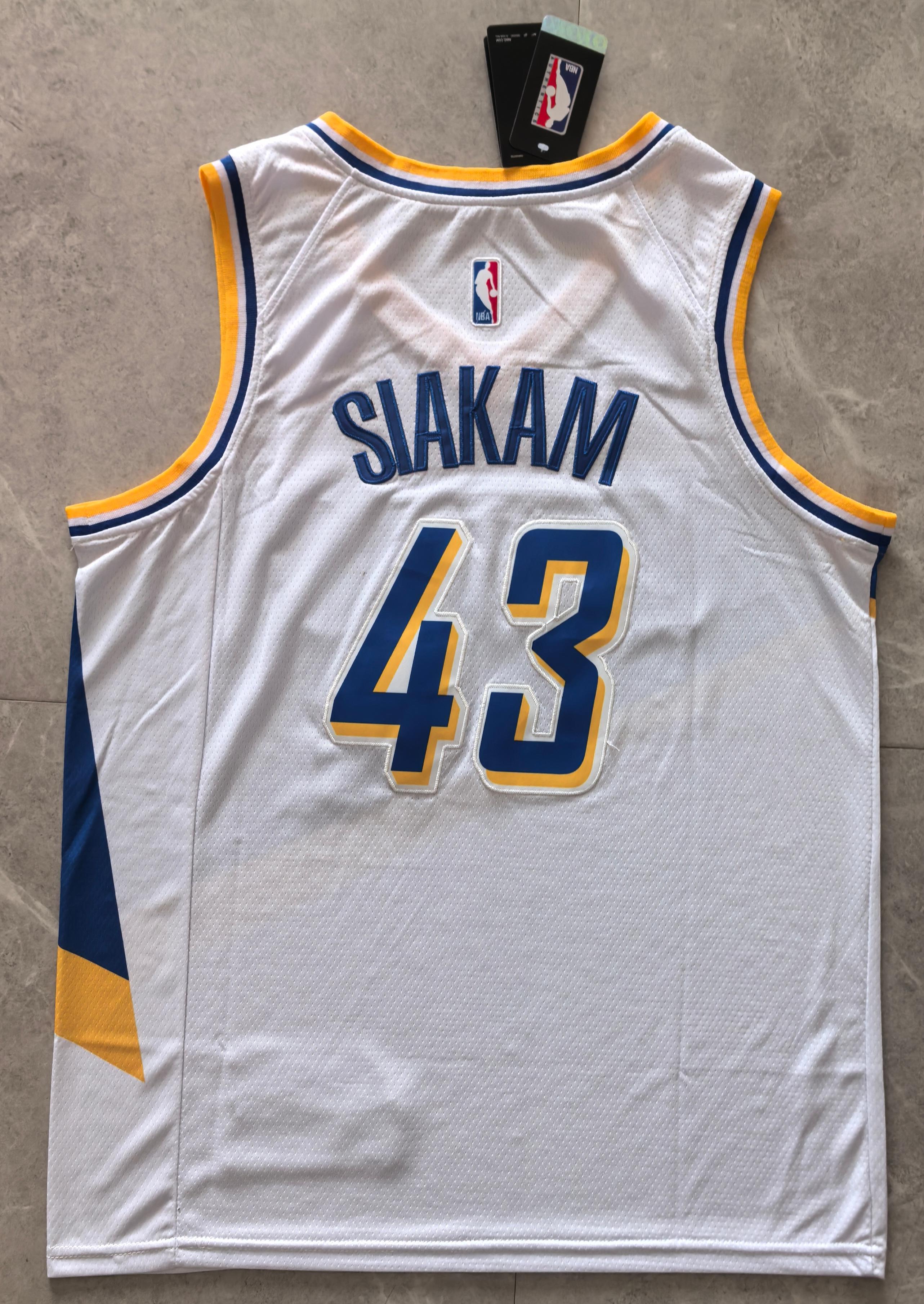 Pascal Siakam #43 Indiana Pacers City Edition Swingman Jersey – White (Boom Baby)