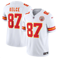 Men's Nike Travis Kelce #87 White Kansas City Chiefs Game Jersey