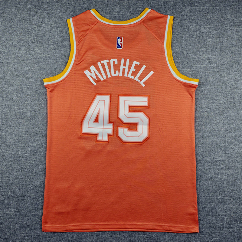 Donovan Mitchell #45 Cleveland Cavaliers Nike City Edition Swingman Jersey – Orange