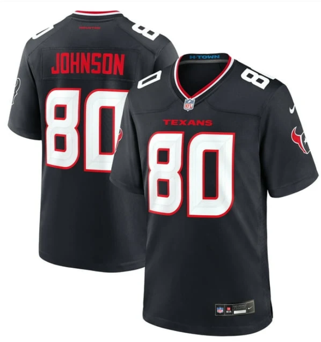 Andre Johnson #80 Houston Texans Nike Alternate Game Jersey – Black
