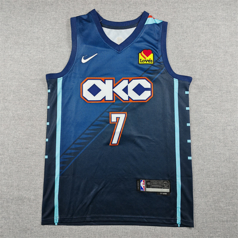 Chet Holmgren #7 Oklahoma City Thunder City Edition Swingman Jersey – Navy