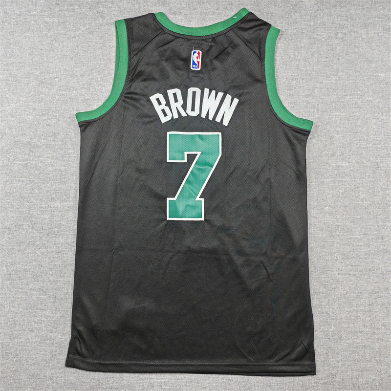 Jaylen Brown #7 Boston Celtics City Edition Jordan Brand Swingman Jersey – Black