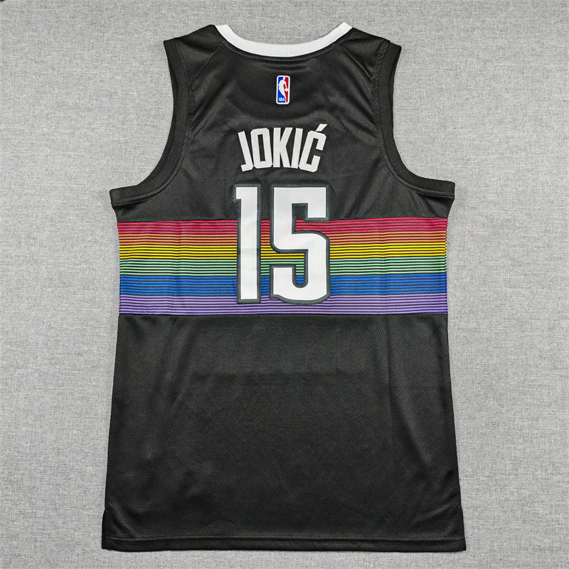 Nikola Jokić #15 Denver Nuggets City Edition Swingman Jersey – Black