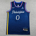 Tyrese Maxey #0 Philadelphia 76ers City Edition Swingman Jersey – Navy