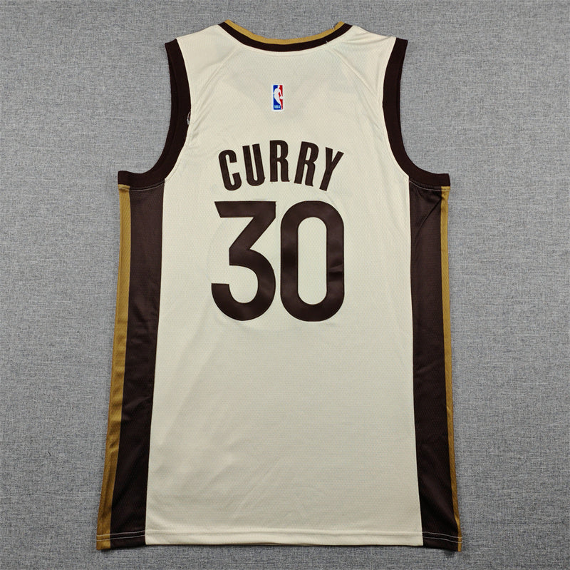 Stephen Curry #30 Golden State Warriors City Edition Swingman Jersey – The Town (Cream)