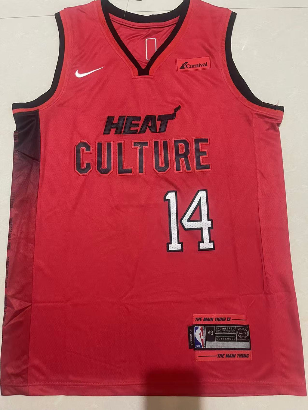 Tyler Herro #14 Miami Heat City Edition "Heat Culture" Swingman Jersey – Red