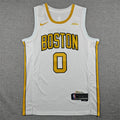 Jayson Tatum #0 Boston Celtics City Edition Swingman Jersey – White (Boston Garden Gold)