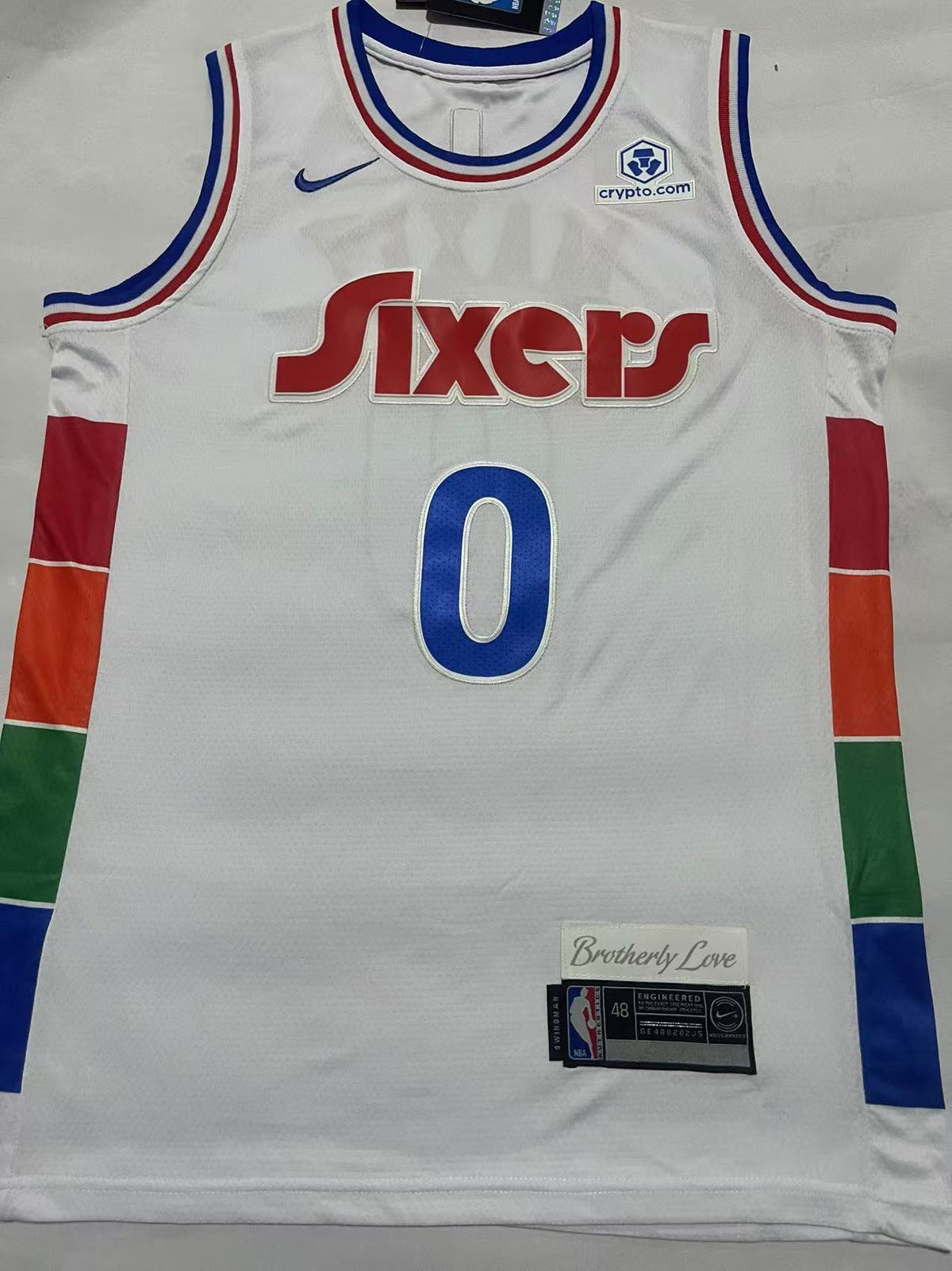 Tyrese Maxey #0 Philadelphia 76ers Classic Edition Swingman Jersey – White