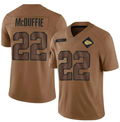 Men's Nike Trent McDuffie #22 Brown Kansas City Chiefs Salute to Service Limited Jersey