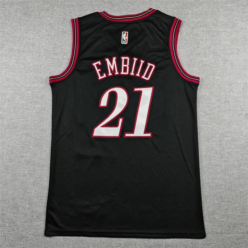 Joel Embiid #21 Philadelphia 76ers Nike Classic Edition Swingman Jersey – Black