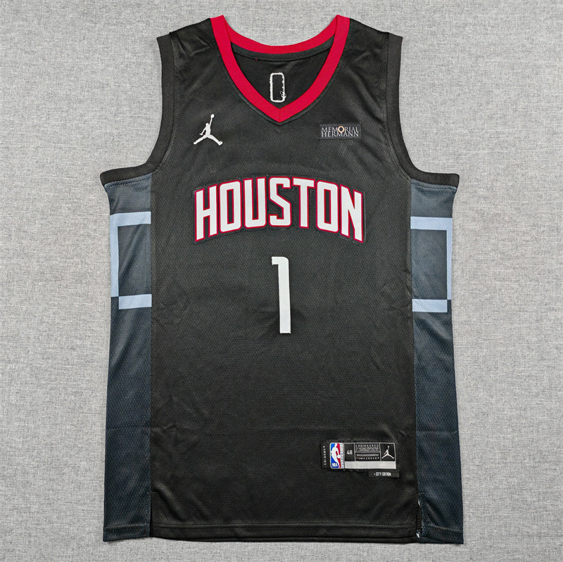 Amen Thompson #1 Houston Rockets City Edition Swingman Jersey – Black