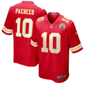 Men's Kansas City Chiefs #10 Isiah Pacheco Red Game Jersey