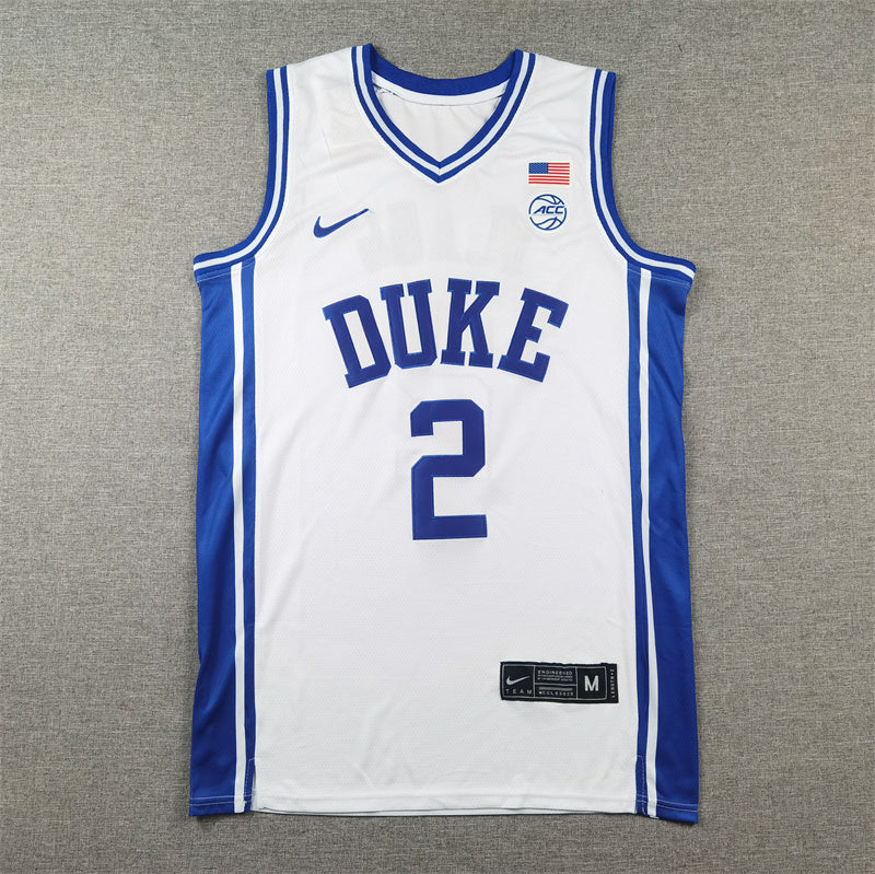 Cooper Flagg #2 Duke Blue Devils Nike College Basketball Jersey – White
