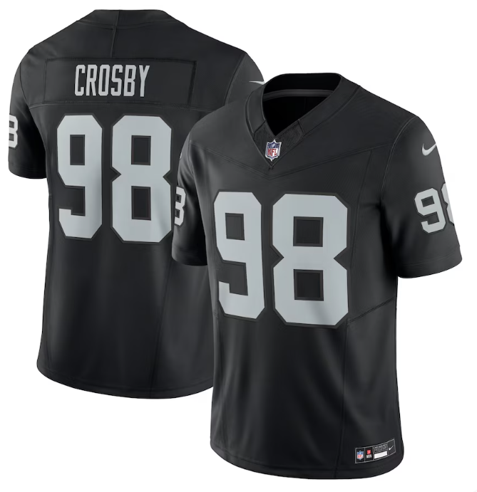 Men's Las Vegas Raiders #98 Maxx Crosby Black Nike Jersey