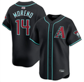 Men's Arizona Diamondbacks #14 Gabriel Moreno Black Alternate Stitched Jersey