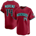 Men's Arizona Diamondbacks #14 Gabriel Moreno Crimson Red Alternate Stitched Jersey