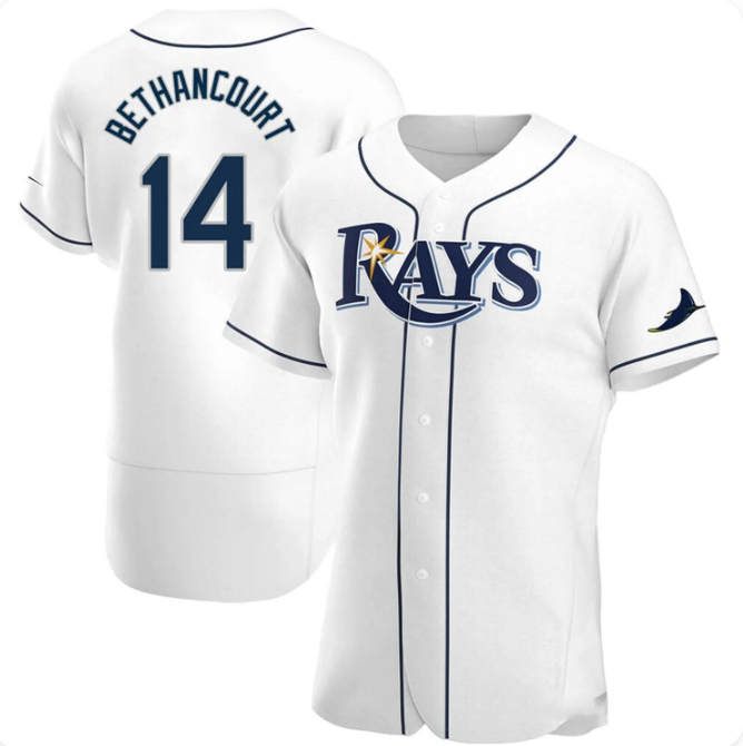 Christian Bethancourt #14 Tampa Bay Rays Men's Game Jersey