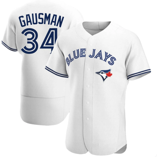 Men's Toronto Blue Jays #34 Kevin Gausman White Home Player Jersey
