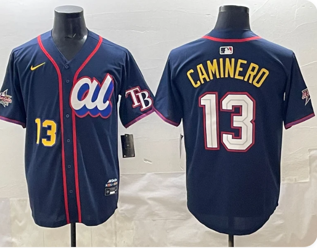 Junior Caminero 2025 MLB All-Star Game American League Limited Player Jersey - Navy