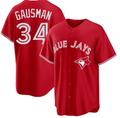Men's Toronto Blue Jays #34 Kevin Gausman Red Alternate Limited Player Jersey