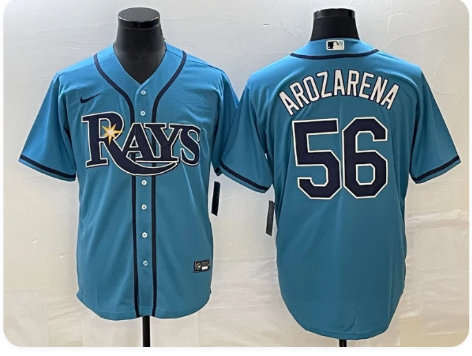 Men's Nike Randy Arozarena Blue Tampa Bay Rays Replica Player Jersey