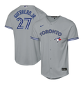Youth Toronto Blue Jays #27 Vladimir Guerrero Jr. Road Baseline Jersey