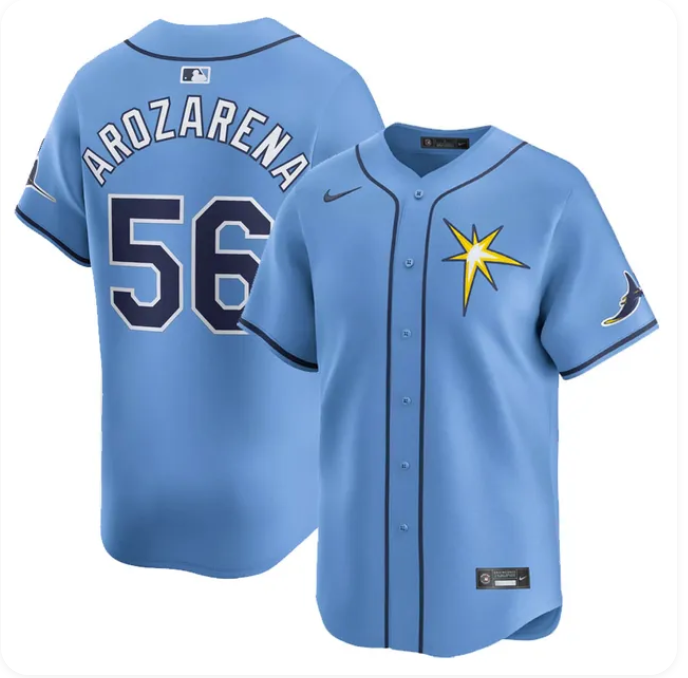 Men's Nike Randy Arozarena Tampa Bay Rays Official MLB Stitched Jersey